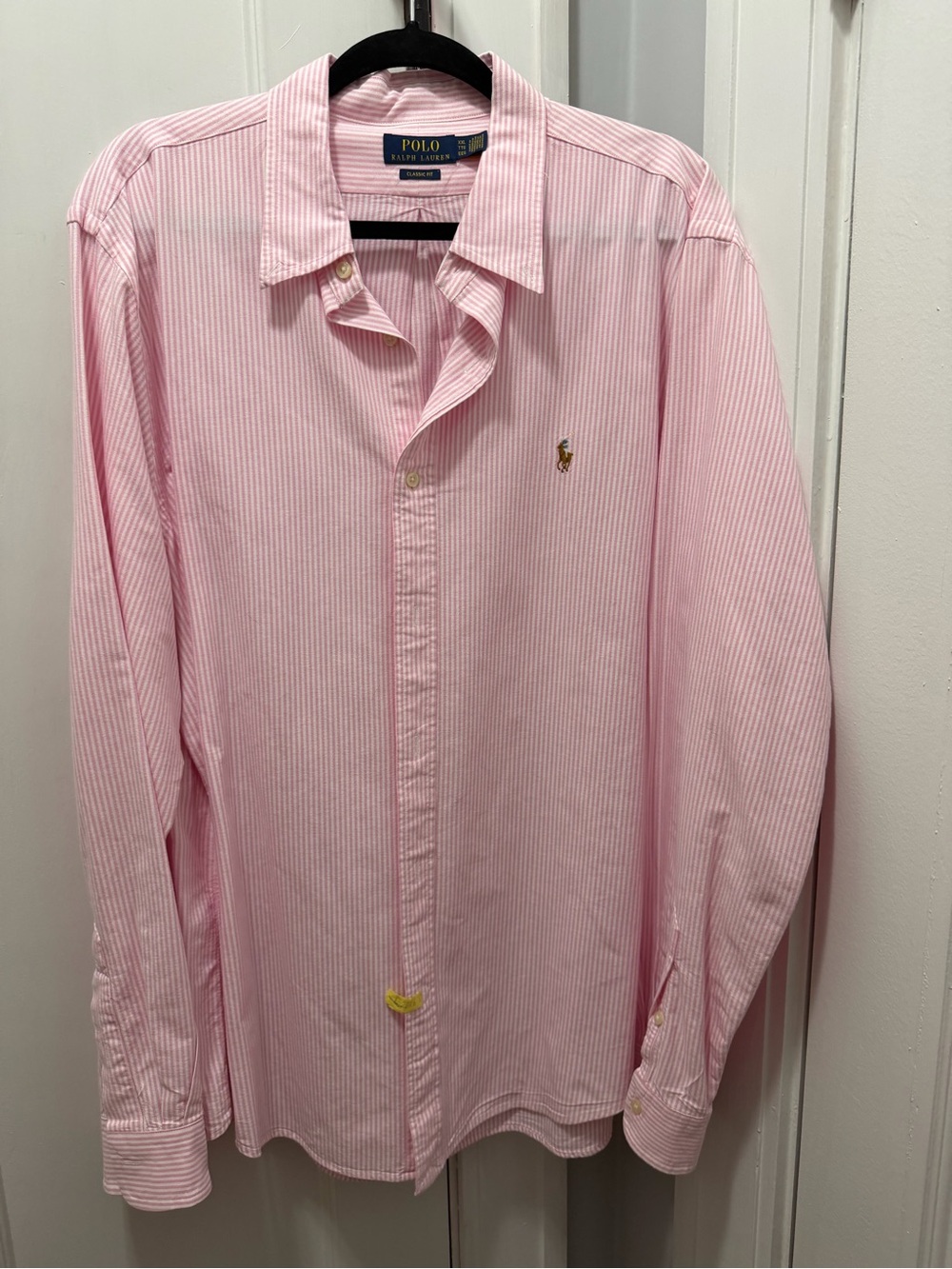 Ralph Lauren Pink Narrow-Stripe Cotton Button-Down Shirt